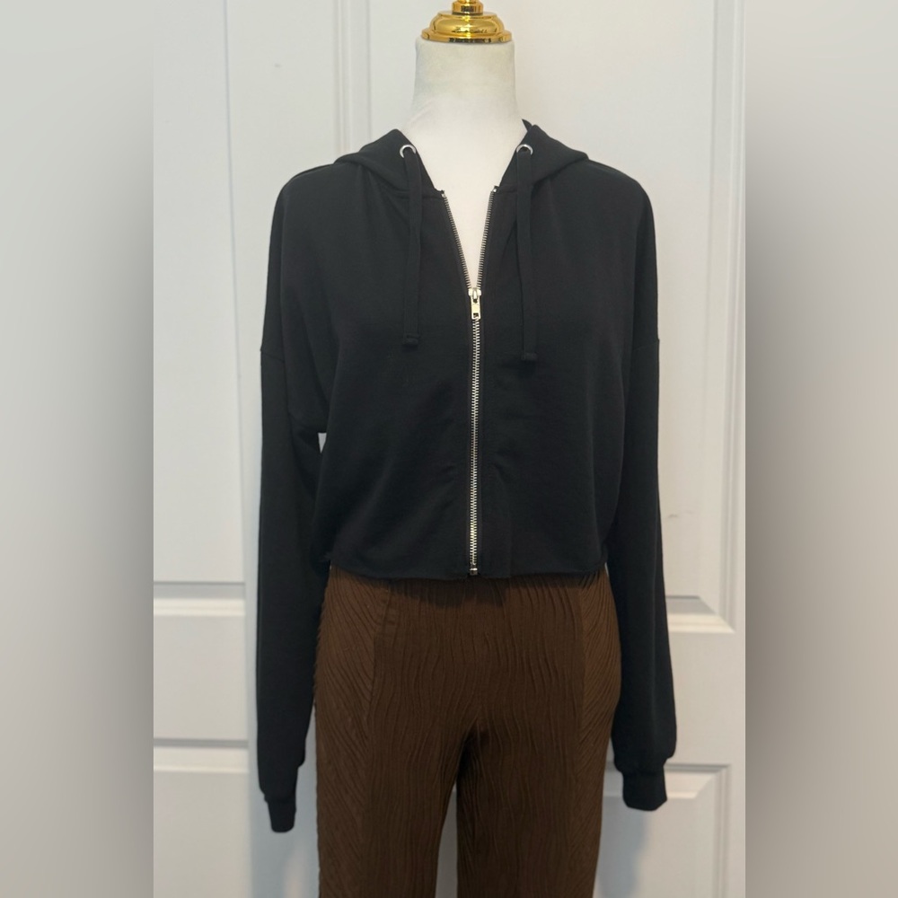 Mono B crop hoodie, zip up jacket